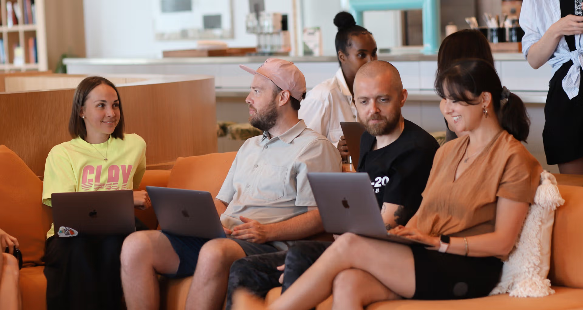 Team collaborating in a studio